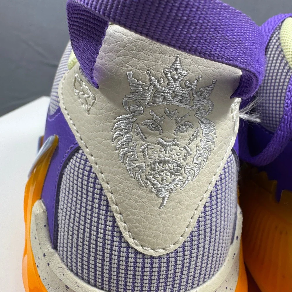 Nike LeBron 19 Low Kids 6.5Y Purple Orange DQ8650-101 Basketball Sneakers